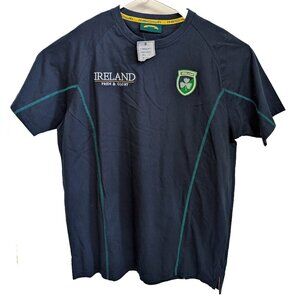 Pride And Glory Ireland Irish Rugby Shirt Embroidered NWT Blue Green Size L